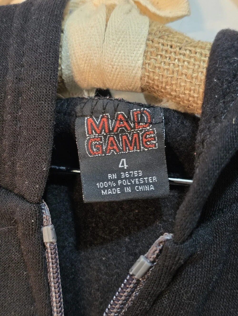 Mad Game Hoodie Jacket Black Gray Blue Kids 4